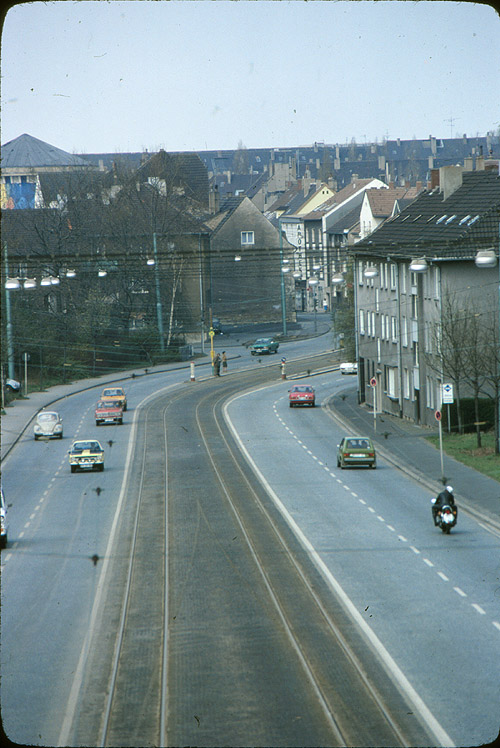 Wiemelhauser Stra&szlig;e von der Br&uuml;cke Steinring gesehen
