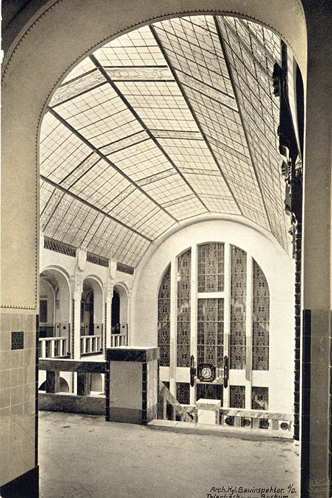 Knappschaft Halle mit Glasdach um 1907