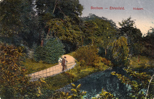 S&uuml;dpark Mit Teich um 1915